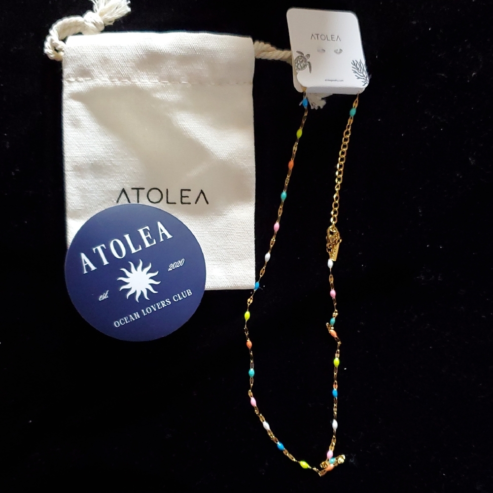 SOLD‼️Atolea HAND PAINTED Necklace.